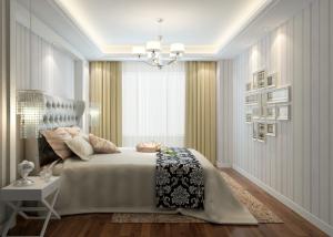 Quality White and Purple Contemporary Wall Coverings for Bedrooms , Removable Kids Wallpaper wholesale