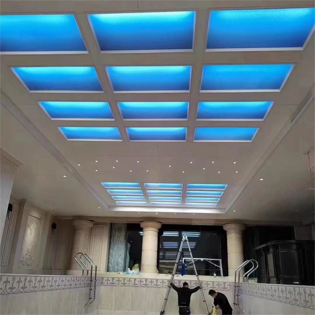 600x600mm projector sky light window ceiling blue sky light australia Tuya APP control led panel lamps