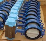 Pneumatic Actuator Centerline Butterfly Valves , Wafer Resilient Seated