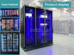 Commercial Bar 3 Glass Doors Upright Display Fridge