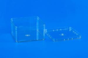 Quality Clear Square Plastic Storage Bins Crown Lid Sealing Customized Color wholesale