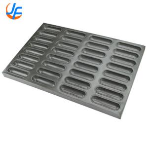 Quality RK Bakeware China-Silicone Glazed 32 Cups Hot Dog Bun Pan For Industrial Bakeries wholesale