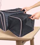 OEM / ODM Custom Expandable Pet Carrier Clear Breathable Pet Cat Bag For Travel