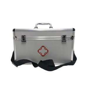Quality First aid box Aluminum alloy medical box empty, can store conventional drugs for first aid wholesale