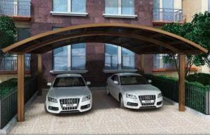 Quality Aluminum Alloy Frame Polyurethane Board Roof Car Parking Shed Hugging Style Carport wholesale