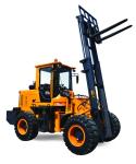Non - Slip Pedal Diesel Forklift Truck Solid State Lcd , Heavy Duty Forklift