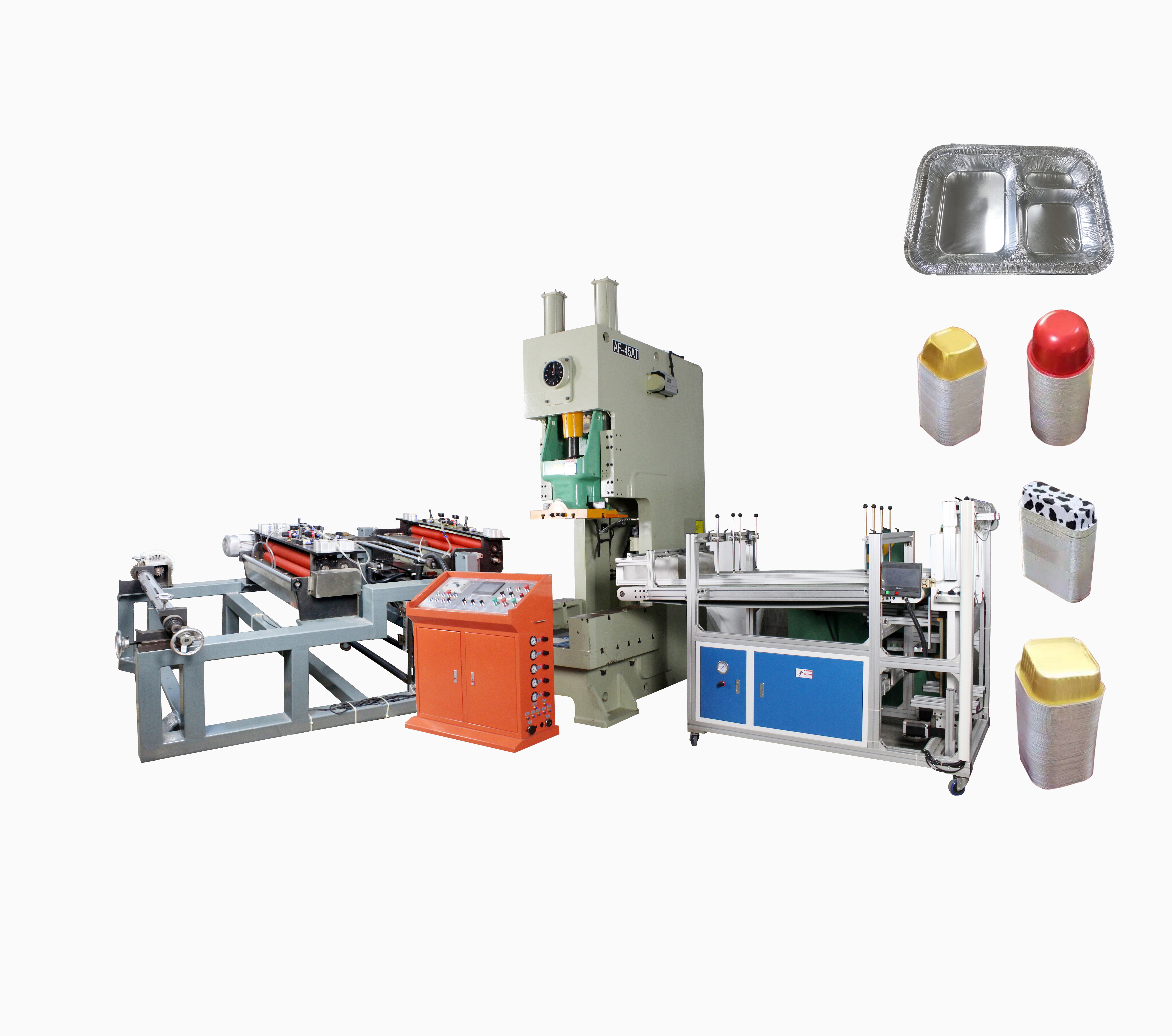 11KW Main Motor Power Professional 45t 63t 80t Aluminium Foil Tray Making Machine for 2023