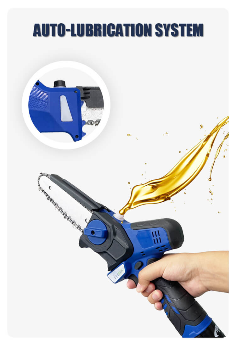 6'' Small Handheld Pruning Chain Saw Electric Cordless Chainsaw Gardening