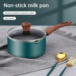 Small Kitchen Sauce Pans With Wooden Handle Non Stick 16 / 18 / 20cm