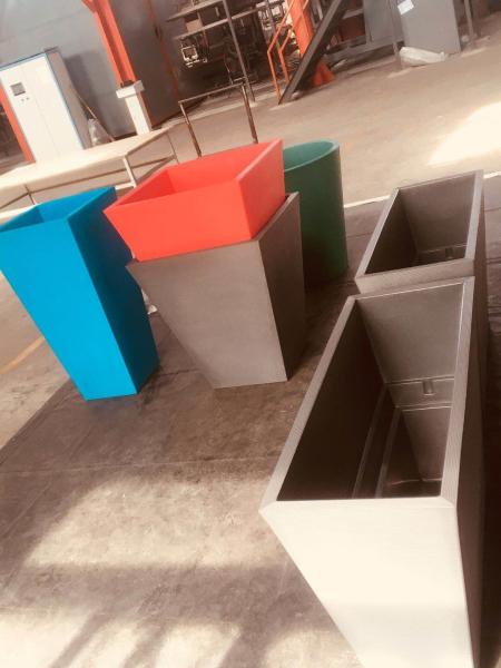 Square Flower Pot Mould MDPE HDPE Resin Plant Pot Moulds For High Strength