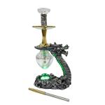 Eco-Friendly Resin Silver Dragon Hookah Shisha Perfect for Sharing and Home