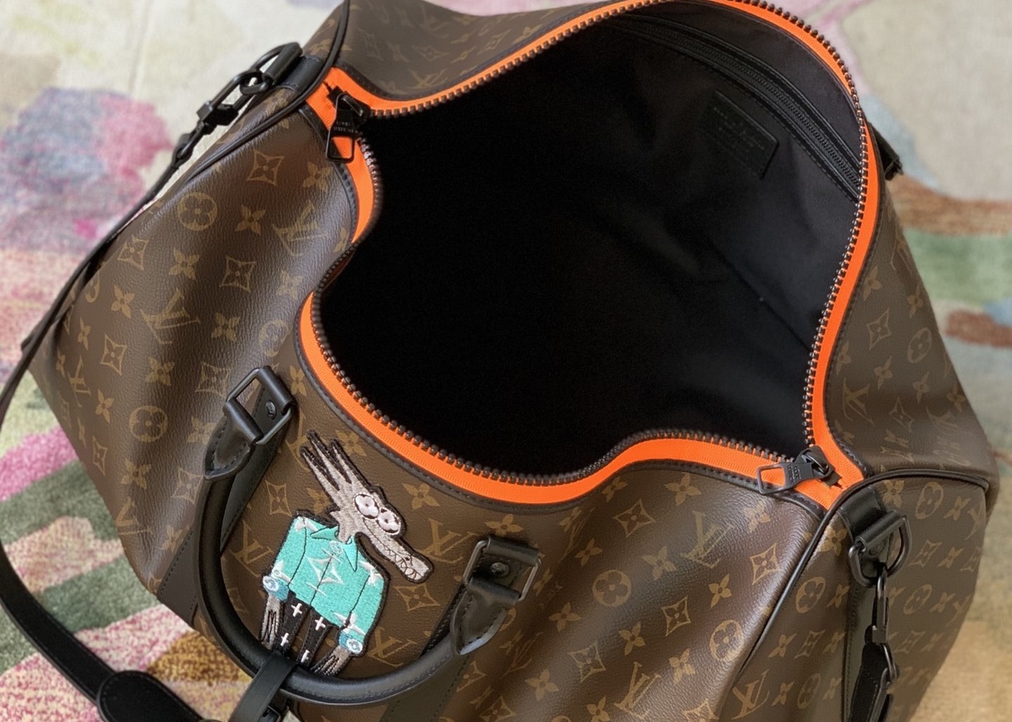 Personalized Canvas Tote 50cm One Strap Shoulder Handbag With Embroidery