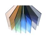 Dark Blue Reflective Glass Tinted Coated Commercial Building Glass