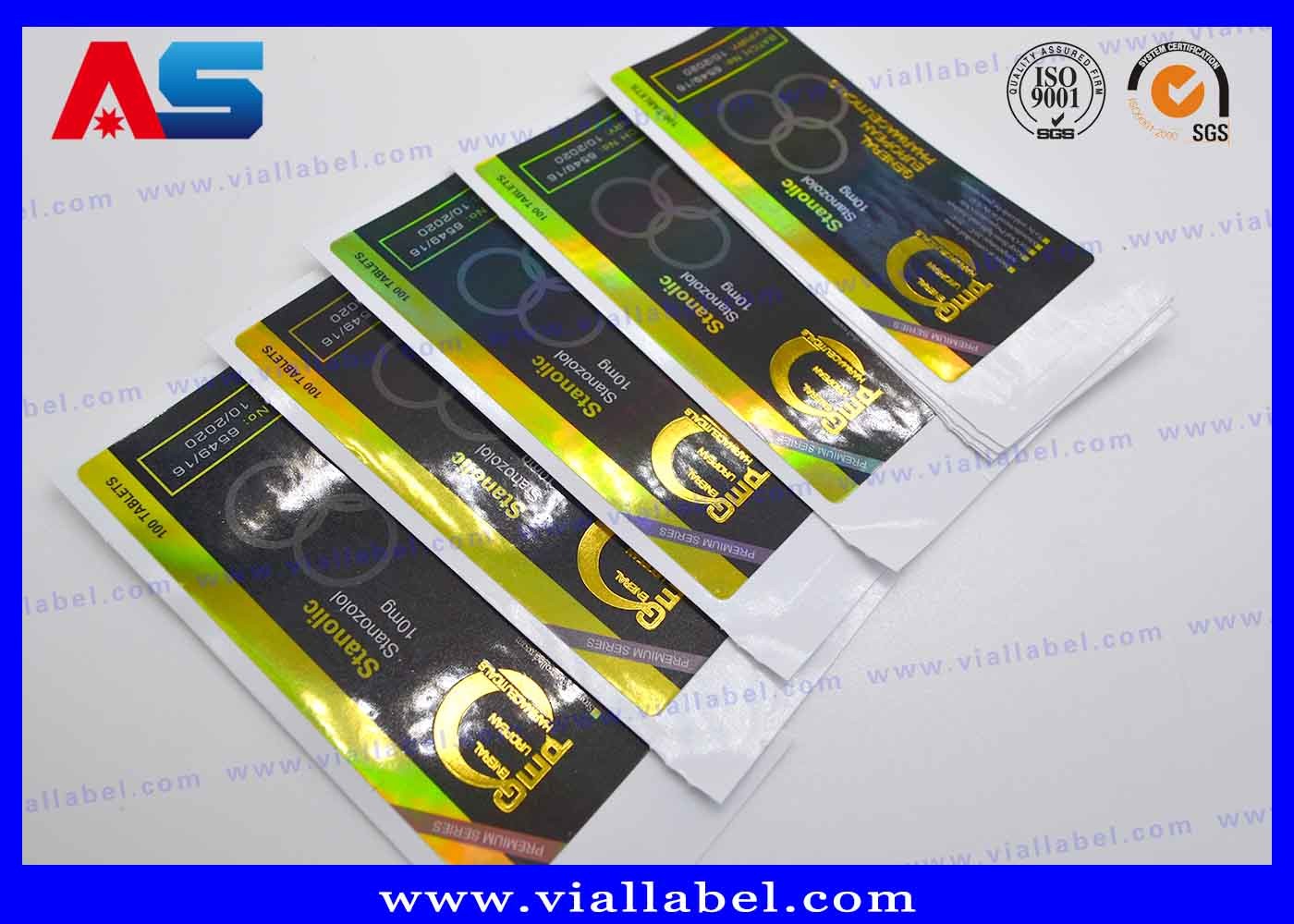 CMYK Peptide Vial Labels For Medicine Glass Bottle Sticker Printing Factory Waterproof Strong Adhesive