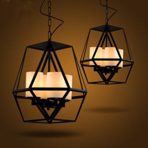 Quality Vintage Retro Loft Industrial Black Painted Wrought Iron Bird Cage Chandelier(WH-CI-123) wholesale