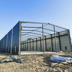 China Steel Cladding Prefab Steel Structure Building Q235 / Q355 on sale