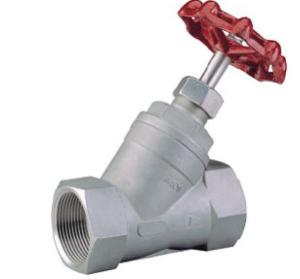 Quality Y Type Screwed End Cast Steel Globe Valve PN16 / PN40 Pressure Lever Operation wholesale