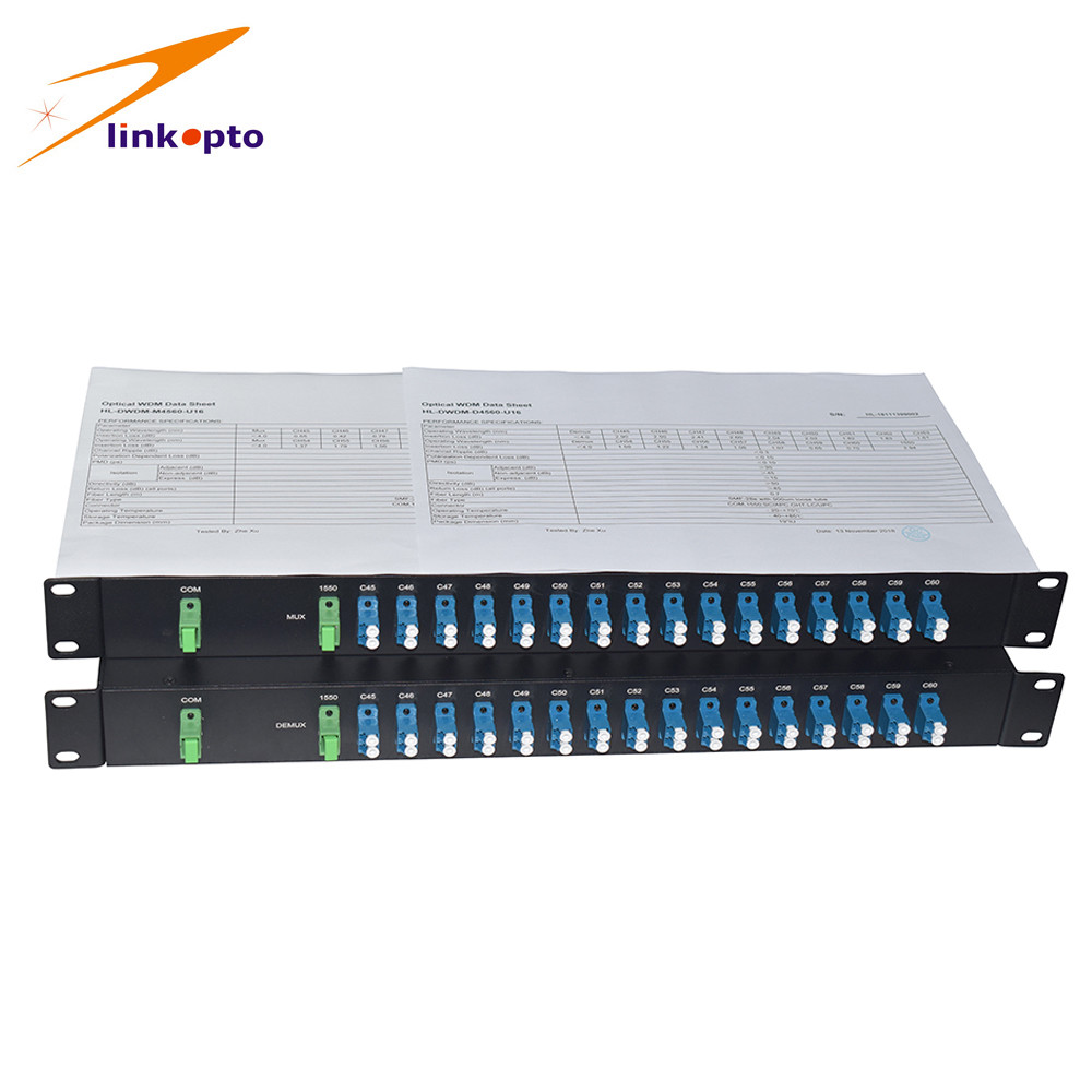 ABS Box Type DWDM Mux Demux 4 Channel Low Insertion Loss With 900um Fiber