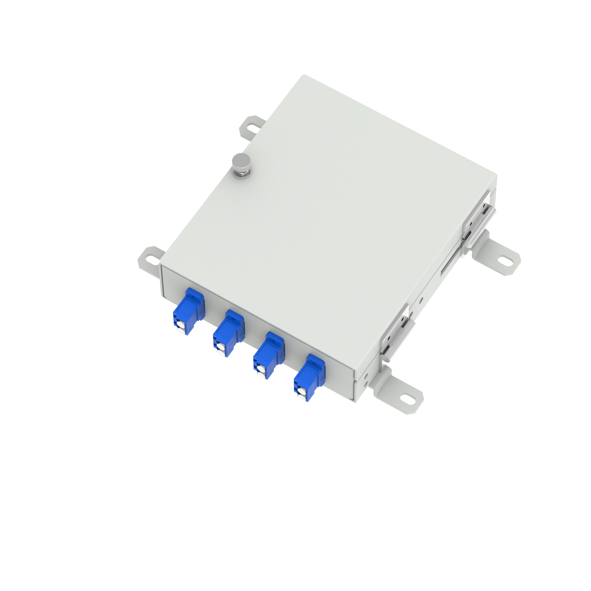 RAL 7035 4 Cores LC UPC Fiber Optic Terminal Box for FTTX in FTTX Terminal Equipment
