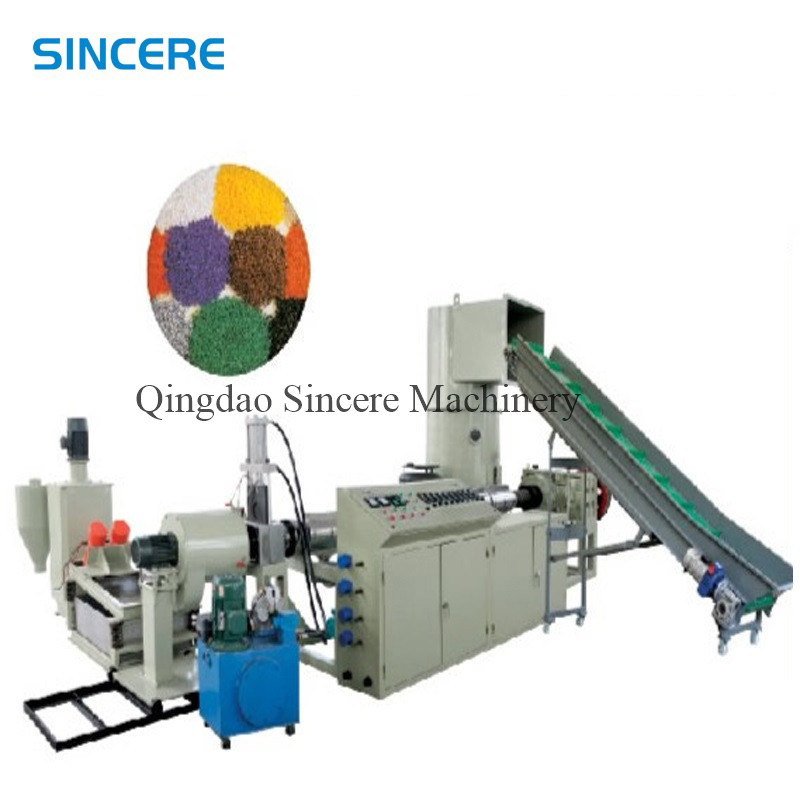 Plastic PE PP PVC Pelletizing Line Water Ring Recycling Extrusion