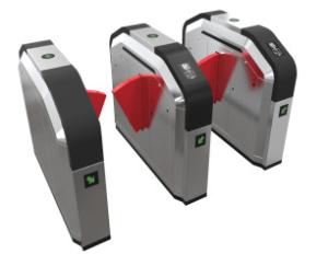 Quality Electronic Amusement Park Turnstiles / Flap Barrier Gate 5000000 Times Service Life wholesale