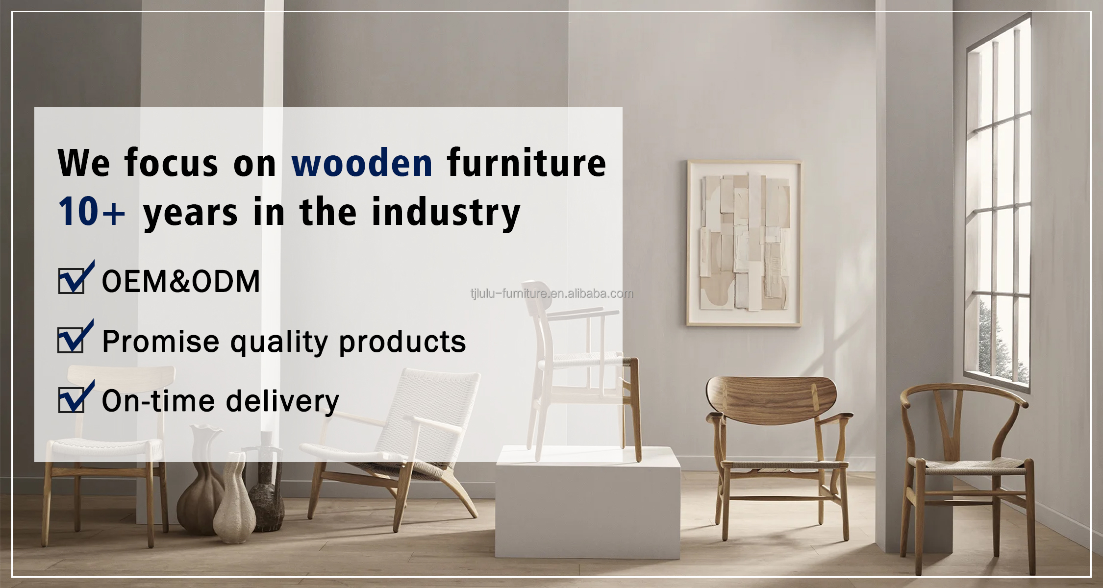 Solid Ash Wood Nordic Design Presidential Armchair for Restaurant Dining Furniture