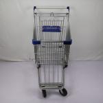 CE German Type Metal Grocery Shopping Trolley 110kgs Loading Capacity
