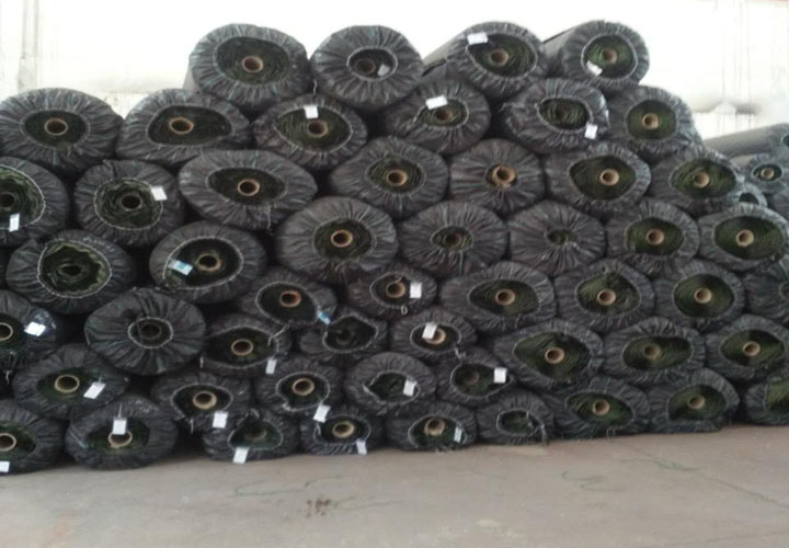 Bicolor Yarn Football Artificial Grass 12000 Dtex 50mm Or Customized
