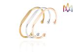 Solid Brass Flat Cuff Bracelet