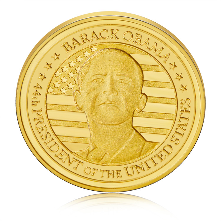 Personalised Gold Coin Gold Plated Presidential Coins Zinc Alloy ISO9001