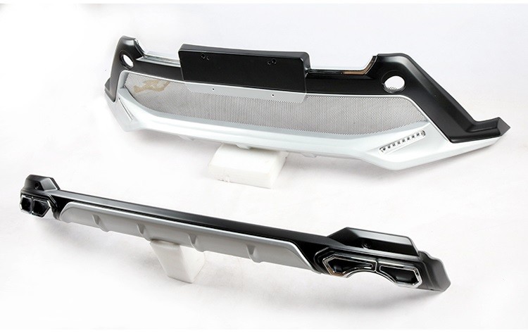 TOYOTA 2016 RAV4 Plastic Front Car Bumper Guard With LED Light And Rear Guard