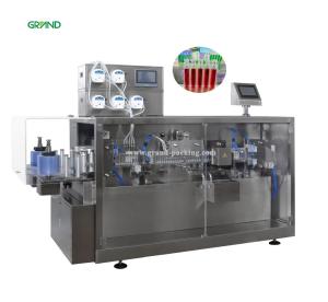 Quality Automatic plastic ampoule bottle liquid filling sealing machine with 5 nozzles wholesale