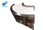 Food Industry 90 Degree Curve Conveyor SS 304 2500mm * 600mm * 900mm