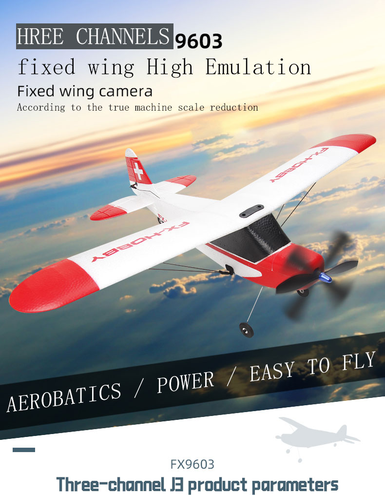 Ready-to-Go 172 2.4g 3ch 6g Gyro Brushless Aerobatic Radio Control Hobby Airplane Rc Trainer Aircraft Flight Stabilisation