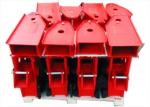 3 Axle Heavy Duty Trailer Suspension 200MM 48 Tons 90mm Red ODM