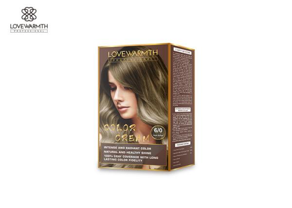 Bright Long Lasting Argan Oil Hair Color Permanent Color Cream Plant Extract