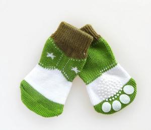Quality Customized logo, design knitting Rubber Anti Slip Basic Dog Socks wholesale