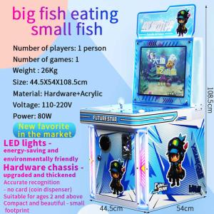 Quality Big Fish Eating Small Fish Hungry Predator Fish Eat Fish Joystick Coin Operated Game Machine wholesale