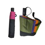 Unique Handbag Design Sunscreen pongee Ladies Umbrella 3 Fold