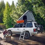 75kg Aluminium Alloy Folding Car Tent Camping Shelter SUV 4 Person Roof Top Tent