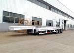 Heavy Load Hydraulic Ladder 80 Ton Low Bed Semi Trailer