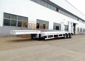 Quality Transport 3 Axle 60 Ton 40ft Low Flatbed Trailer wholesale