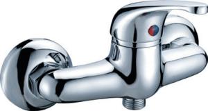Quality Contemporary Brass 2 Hole Bathroom Faucet / Chrome Wall Mounted Automatic Shower Mixer wholesale
