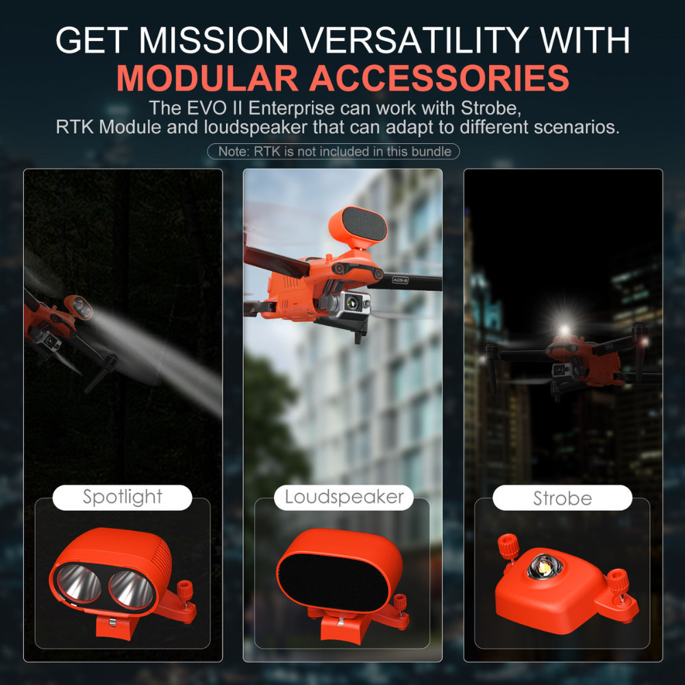 1X To 16X Thermal Imaging Drone Industrial Drone Pipeline Inspection With PTZ Pod HX640T