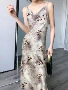 Quality 100% Natural Silk 20MM Stretch twill Anti-Wrinkle Static-free Willows shed tear Women Slim Fashion Dress and Scarf wholesale