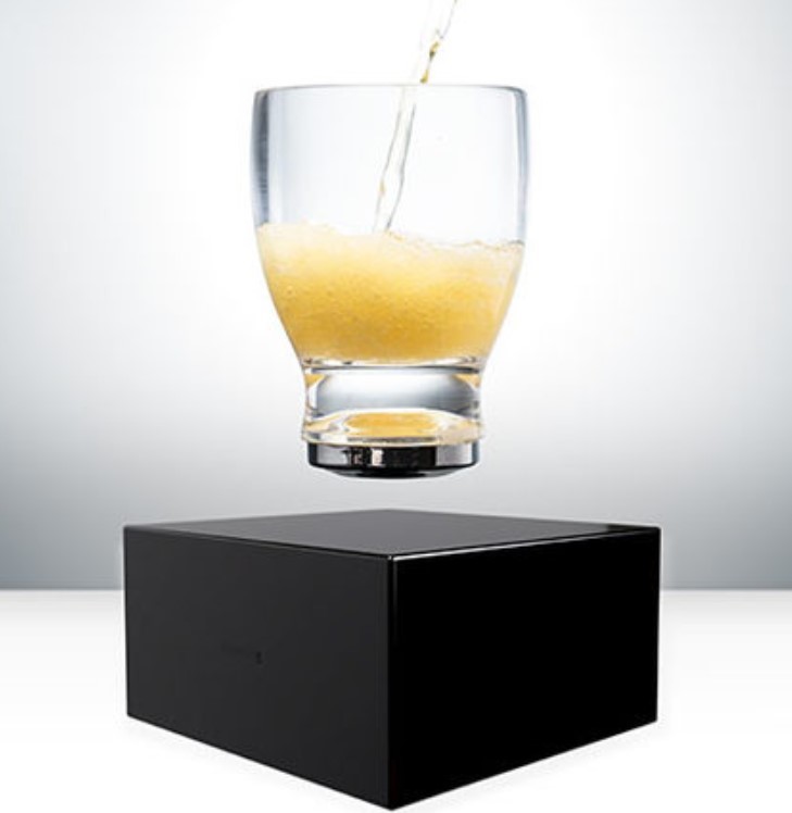 new hotsale wireless rechargeable magnetic levitation cup display racks