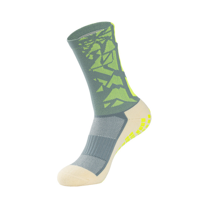 Spring Season Custom Anti-Slip Printing Cotton Work Socks with Standard Thickness