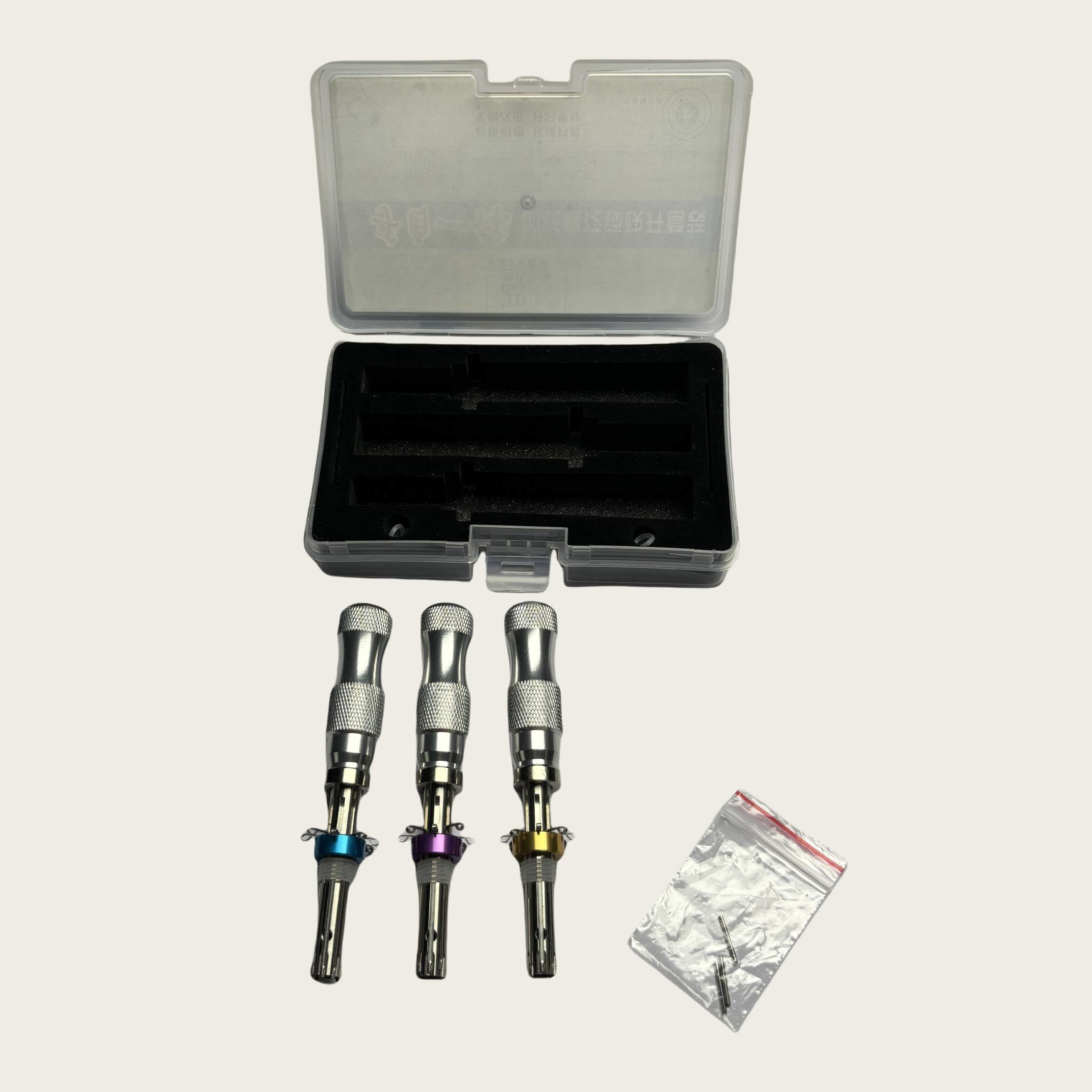 3pcs Tubular Pick Tool 7.0mm 7.5mm 7.8mm Tubular Lock Pick Set