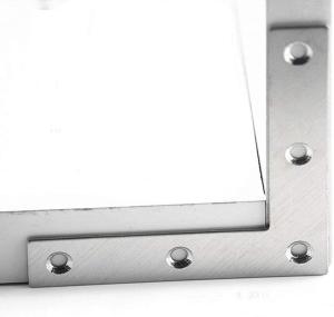 Quality White Finish Stainless Steel Flat Corner Bracket for Repair Joist Plate Connector wholesale