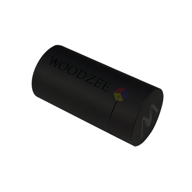 Eco-friendly Customized Matte Black Round Gift Packaging Paper Tube for Essential Oil
